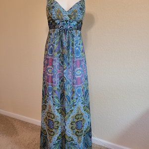 NWT Adrianna Papell Spa St. Maxi Dress